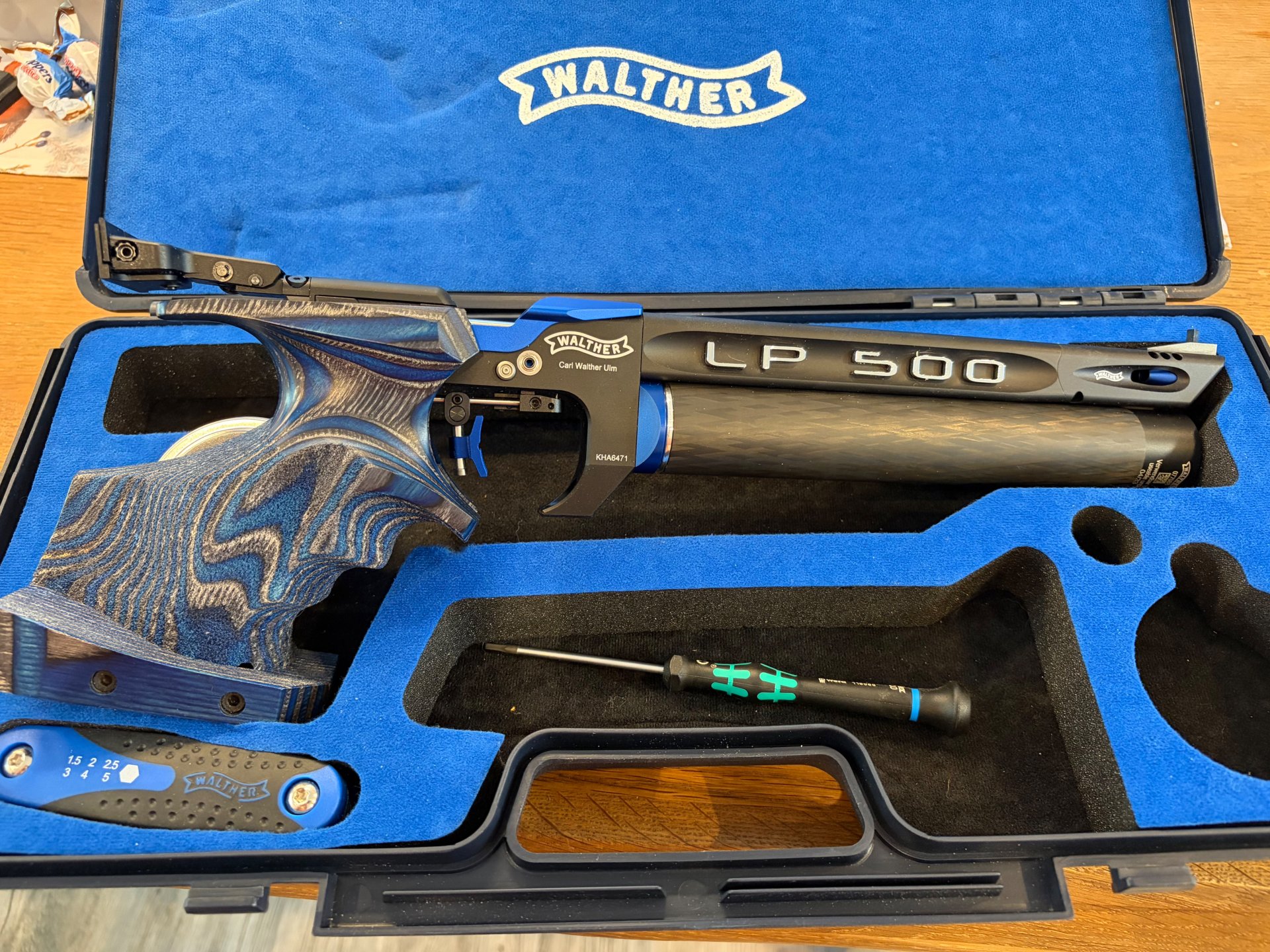 Matchpistole Walther LP 500 Meistermanufaktur Blau – Bild 3
