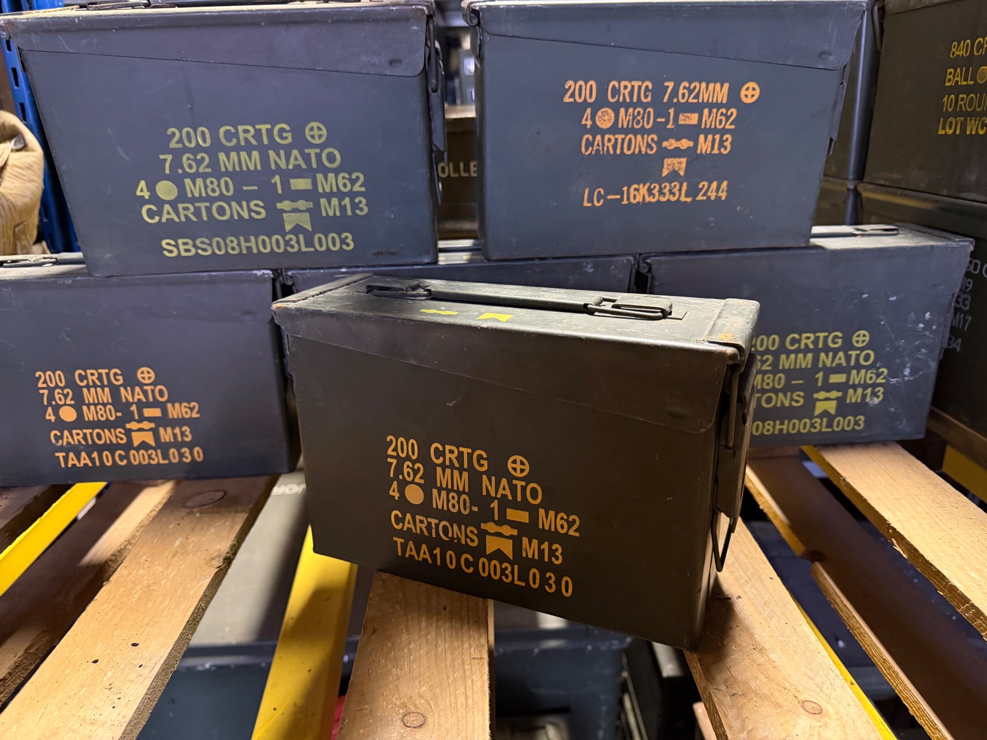 US Army Munitionskiste M19A1 – Größe 1 – Metall – Stapelbar – Bild 1