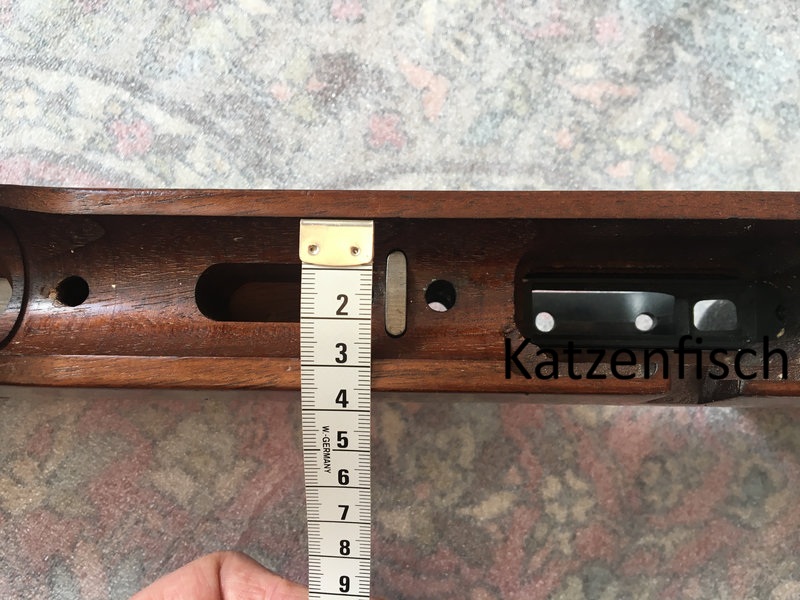 Orig. verstellbarer Linksschaft Anschütz Mod. 54 Match,Supermatch?,Nußbaum, Sofortk. mit Auflagekeil – Bild 3