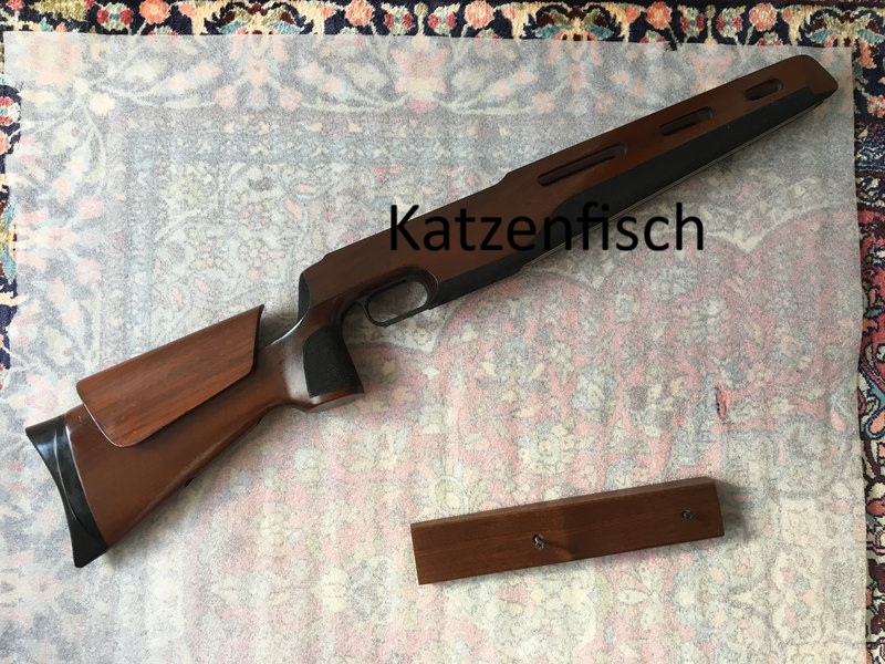 Orig. verstellbarer Linksschaft Anschütz Mod. 54 Match,Supermatch?,Nußbaum, Sofortk. mit Auflagekeil – Bild 1