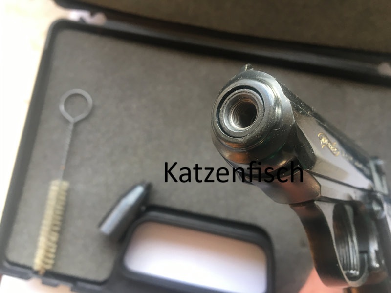 Walther PPK von 1993, orig. verpackt, hochglanzbrüniert mit goldener Schrift,Stahlhahn, Mega Zustand – Bild 3
