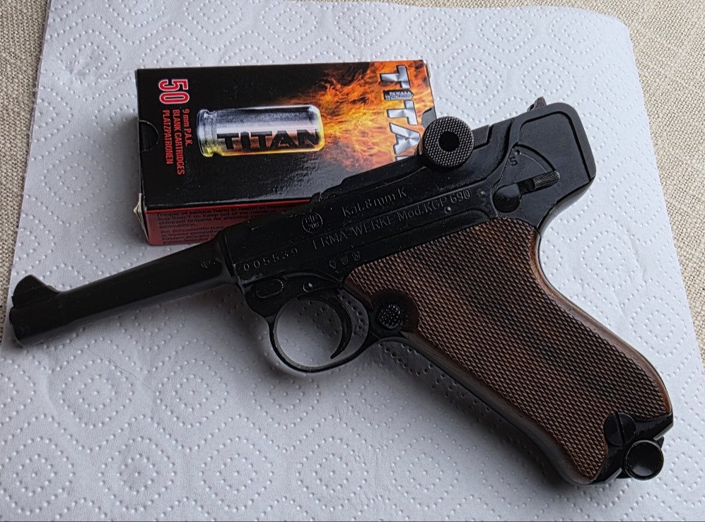 ERMA KGP 690 – PTB 209 – 8 mm Knall – Luger P08 – Bild 4