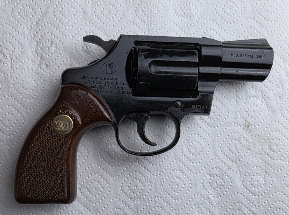 MAUSER K50 – PTB 216 – .380 K / 9 mm R Knall – Schreckschussrevolver – Bild 1