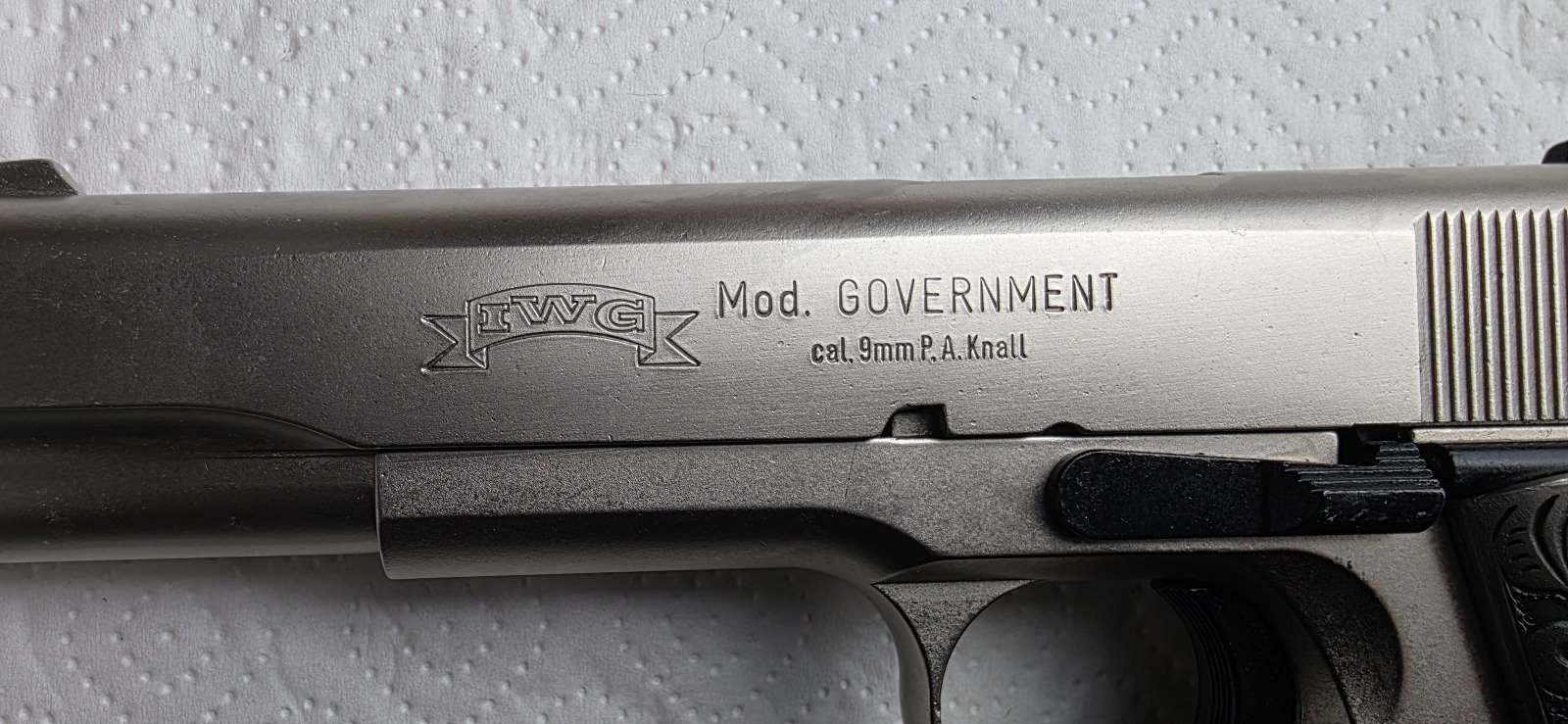 IWG GOVERNMENT – PTB 668 – 9 mm P.A.K. – verzierte Ausführung – Bild 8