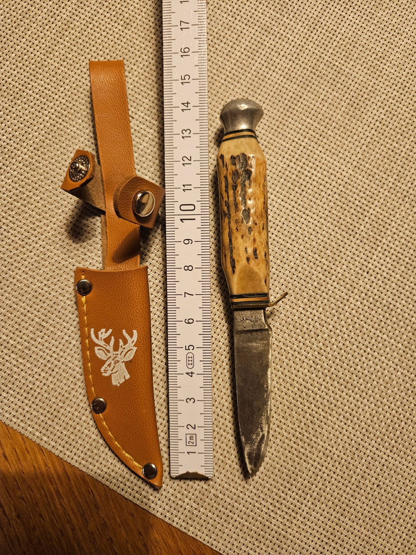 Othello (A. Wingen Jr.) Jagdnicker / Trachtenmesser Solingen, Hirschhorn – Bild 1