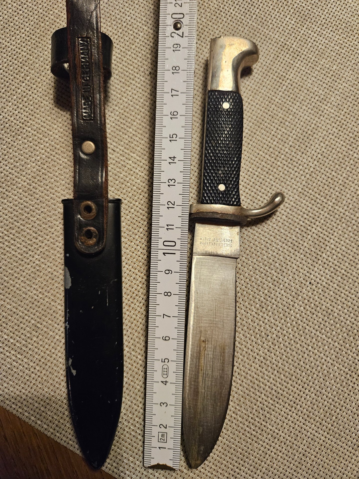 Altes Pfadfindermesser / Camp-Messer „Solingen Rostfrei“ – Rarität für Sammler – Bild 2