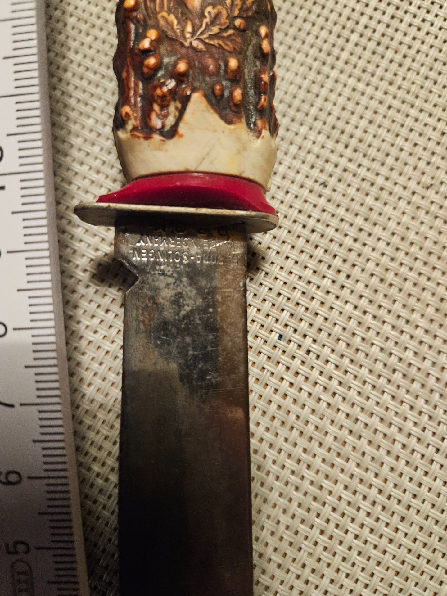 Altes Jagdmesser / Fahrtenmesser Linder Solingen D.B.G.M. – Sammlerstück – Bild 2
