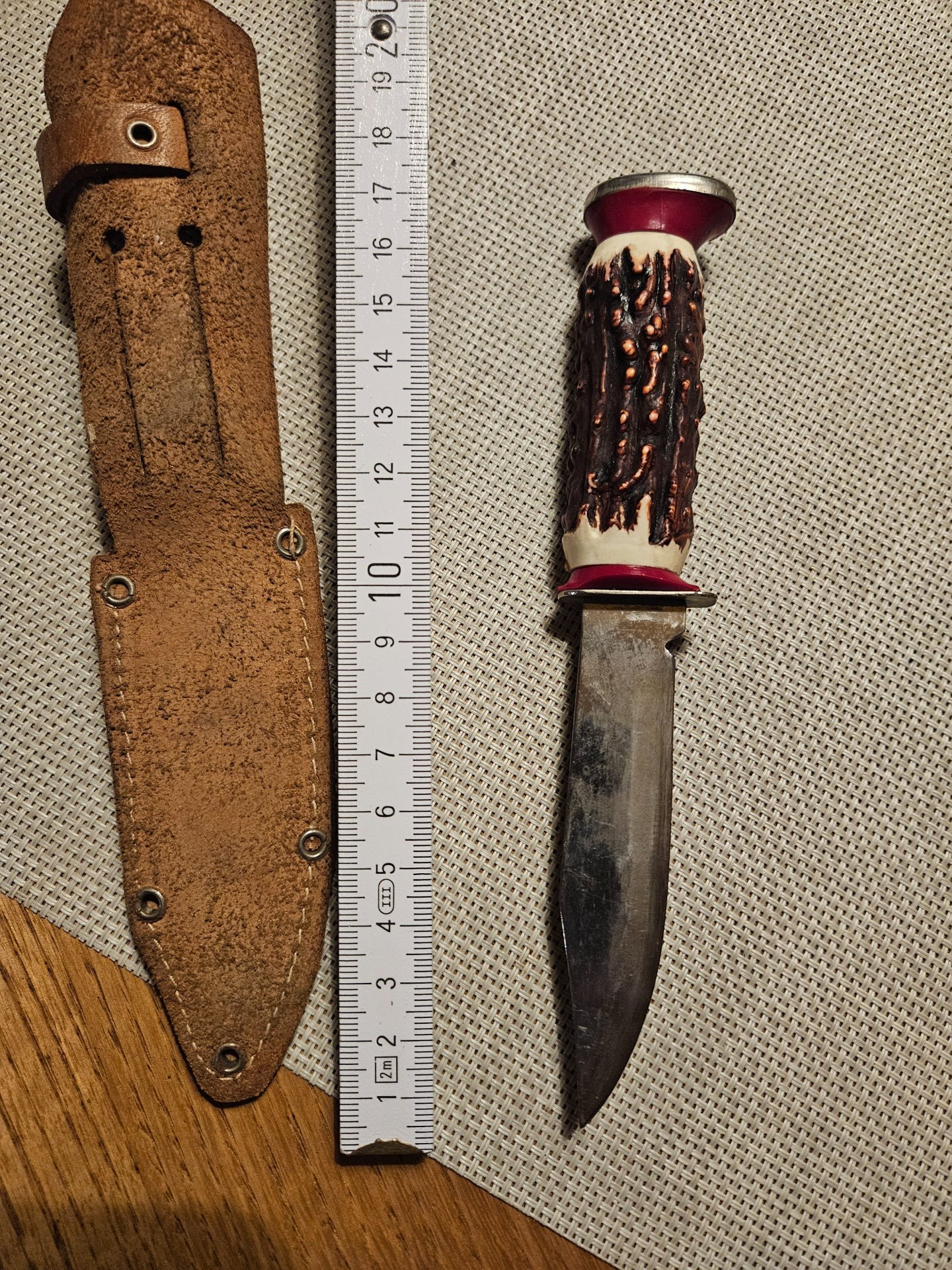 Altes Jagdmesser / Fahrtenmesser Linder Solingen D.B.G.M. – Sammlerstück – Bild 3
