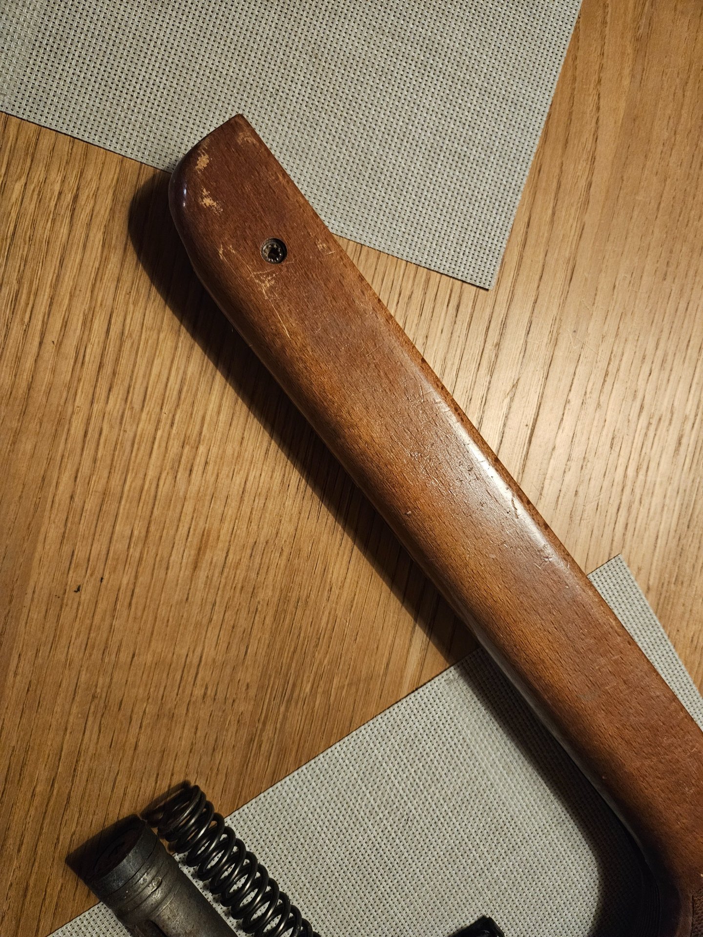 Teilekonvolut original Diana 35 Ersatzteile (Schaft, Abzug, Feder, Korn, Hebel) – Bild 3