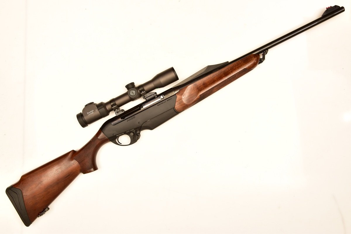Selbstladebüchse Benelli Argo 9,3x62 mit Holzschaft, Zeiss Duralyt 1,2-5x36 auf EAW-Schwenkmontage – Bild 1
