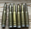 7,62mmx51 Ex-Patronen, 6 Stück , Bodenstempel HK-64 / HK-65