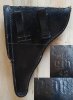 Torso einer 08 Pistolentasche 1942 Code gjh Parabellum Luger Wehrmacht Abnahme Weltkrieg