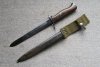 Norwegisches Krag Jörgensen Bajonett Seitengewehr M.1894 Wehrmacht Kongsberg mit Koppelschuh frühes