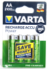 4x VARTA AA ACCU Power/Akkus, wiederaufladbar #56706 2.100mAh > Wildkamera, Fotofalle, Kirrautomat
