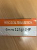 9 mm Precicion Ammunition