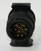 1 x PKW Anhänger Trailer Strom Elektrik Stecker Adapter: 13/7pol von PKW NEU 13 polig > Alt 7 polig