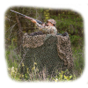 Tarnnetz METERWARE grün/braun 2,4 m breit, länge beliebig - Ansitz-Drückjagd-Deko-Tarnung