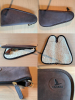 SEHR SELTEN! Canard Kurwaffentasche/-Futteral (L) aus echtem „Crazy-Horse“-Leder mit Lammfellfutter