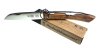 Taschenmesser, Windmühlenmesser, IBEX mit Ratchet-Lock, Schwarznuß, Holster