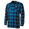 Holzfällerhemd Gr. XXL (2XL) Blau - Schwarz / Karohemd / Flanellhemd