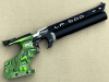 PRESSLUFTPISTOLE WALTHER LP500 EXPERT "GREEN PEPPER" - 2 X Alu-Kartusche
