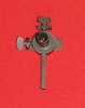 Antiker Vorderlader Diopter, Höhe und Seitlich verstellbar !, Durchmesser 25,8,mm
