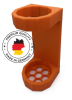 Magnetischer Schalldämpfer Halter bis Ø 56mm Orange | Waffenschrank Halterung Schalldämpferhalter