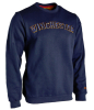 WINCHESTER SWEATSHIRT FALCON Pullover Sweater BLAU NAVY UNI 60% Baumwolle WARM Aktiv Größe 2XL / XXL