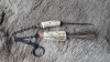 Reinigungs Set für Steinschloss Waffen, Pfannenbürste und Zündlochnadel/ Cleaning set for flintlock