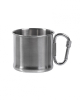 Becher / Tasse 500 ml aus Edelstahl - mit Karabiner - Henkel