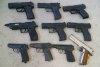 Konvolut CO2-Pistolen Walther, Baikal, Colt, etc. 4,5 mm