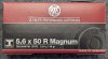 20x RWS 5,6x50 R Magnum Teilmantel 3,24g / 50 gr