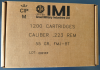 .223 Rem. IMI 55gr FMJ-BT 1200 Patronen verfügbar
