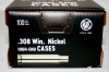 100 Stück NEUE RWS Hülsen .308 Win. RUAG HighEndCases Wiederladehülsen> NICKEL! 100er Pack #2416994