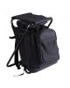 Ansitz Rucksack m. Klapphocker Schwarz 20 Liter – Angelhocker Angler