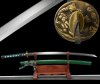 Erotische Katana mit 14 -mal gefaltete differenziert gehärteter Damast Klinge Handgeschmiedetes!!!