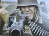 Krieg MG 42 in Stellung auf Blech 20x30 cm 2