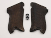 Original P08 Luger Griffschalen 2. Weltkrieg WaA-Stempel evtl. WaA659 + Schrauben - WKII/WK2 -SELTEN