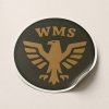 WMS Aufkleber mit Adleremblem – rund, oliv/gold