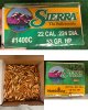 Sierra SMK Match King 53grs HP FlatBase #1400C 451 Stück .22Cal