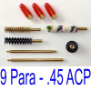 Putzstock & Pufferpatronen Set für Kurzwaffen im Kaliber 9 Para oder .45 ACP!       -->NEU & TOP!<--