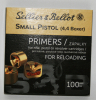 Sellier&Bellot Zündhütchen Small Pistol S.P. 100 Stück > S+B S&B ! Endlich lieferbar ! 4,4SP Boxer