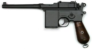 C96 M-712 M712 MARUSHIN GASDRUCK Vollmetall Pistole wie Mauser Luger MGC Hudson