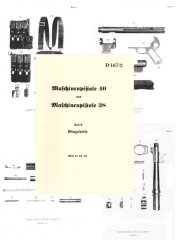 Nachdruck Dienstvorschrift zur MP 38 und 40 von 1942 Wehrmacht