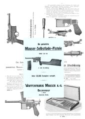 Nachdruck Bedienungsanleitung Pistole Mauser C96 6- und 10-schüssig