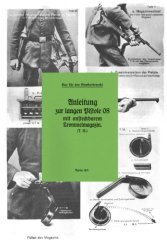 Nachdruck Dienstvorschrift lange Pistole 08 m. Trommelmagazin