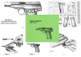 Nachdruck Bedienungsanleitung Pistole Walther Mod. 4