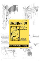 Nachdruck Bedienungsanleitung Wehrmacht Pistole P38