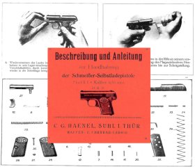 Nachdruck Bedienungsanleitung Taschenpistole Schmeißer Cal. 6,35 mm