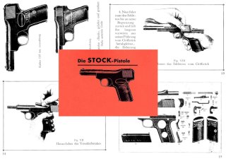 Nachdruck Bedienungsanleitung Stock Pistole Cal .7,65 u. 6,35 mm